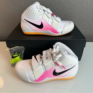Nike Zoom Javelin Elite 3 Track & Field White Pink Men's Size 8.5 AJ8119-101